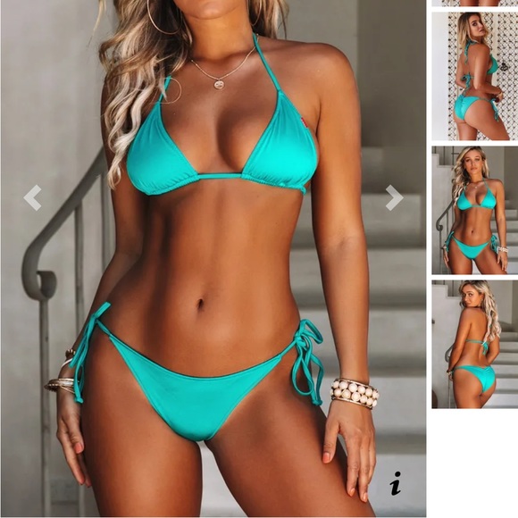 Teal swim suit - Picture 3 of 3